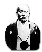 O-Sensei Morihei Ueshiba at 50 years of age